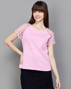 women regular fit round-neck top