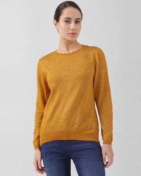 women regular fit round-neck top