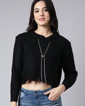 women regular fit round-neck top