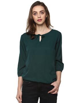 women regular fit round-neck top