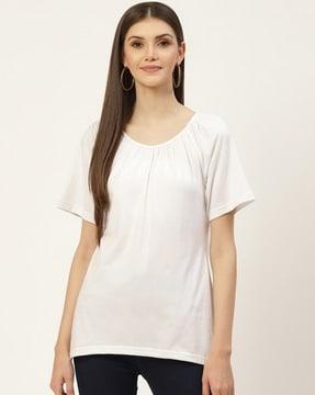 women regular fit round-neck top