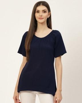 women regular fit round-neck top