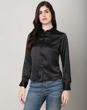 women regular fit shirt