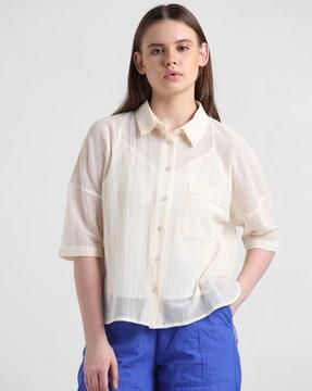 women regular fit shirt