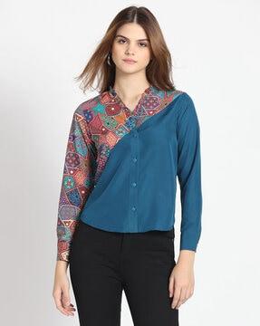 women regular fit shirt