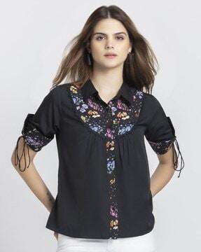 women regular fit shirt