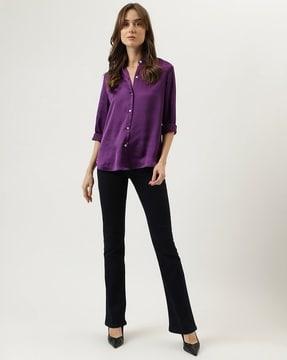 women regular fit shirt