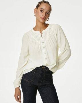 women regular fit shirt