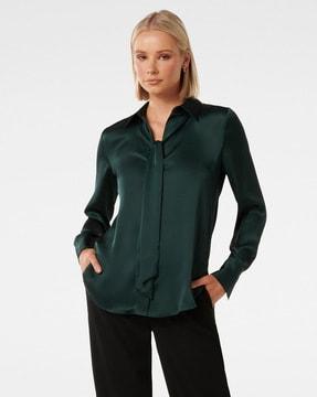 women regular fit shirt