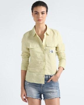 women regular fit shirt