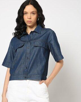 women regular fit shirt