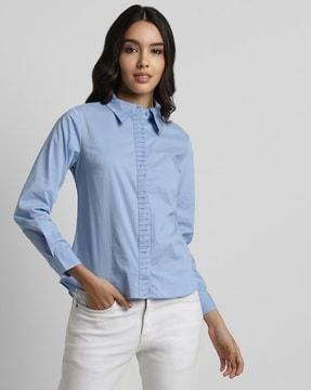 women regular fit shirt