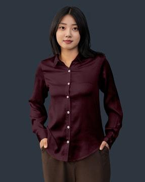 women regular fit shirt