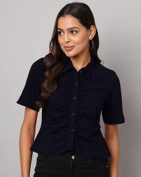 women regular fit shirt