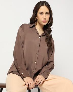 women regular fit shirt