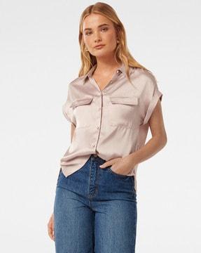 women regular fit shirt