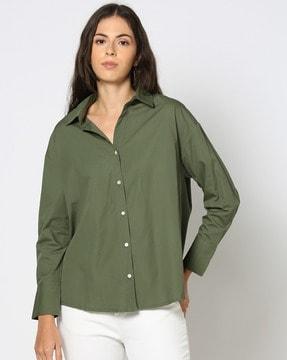 women regular fit shirt