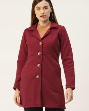 women regular fit single-breasted blazer