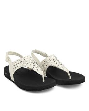 women regular fit sling-back flat sandals