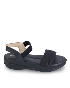 women regular fit sling-back sandals