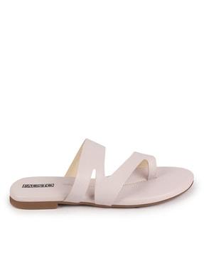 women regular fit slip-on flat sandals