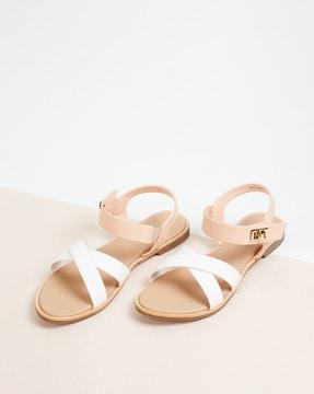 women regular fit slip-on flat sandals