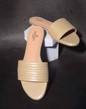 women regular fit slip-on slides