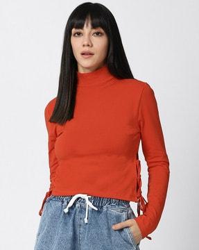 women regular fit sweatshirt with full sleeves