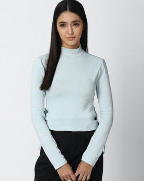 women regular fit sweatshirt with full sleeves