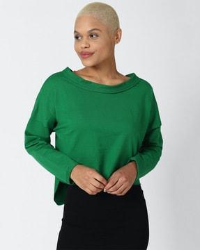 women regular fit sweatshirt with full sleeves