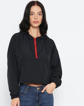 women regular fit sweatshirt with full sleeves