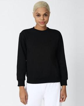 women regular fit sweatshirt with full sleeves