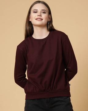 women regular fit sweatshirt