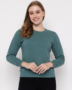 women regular fit sweatshirt