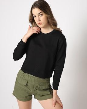 women regular fit sweatshirt