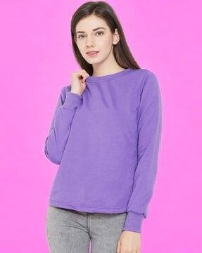 women regular fit sweatshirt