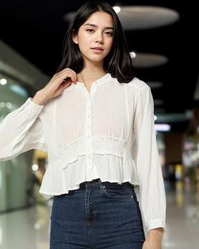 women regular fit top