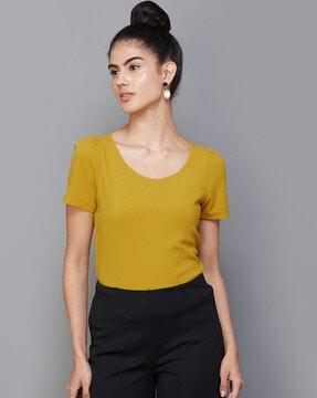 women regular fit top