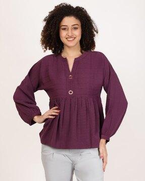 women regular fit top