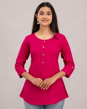 women regular fit tunic