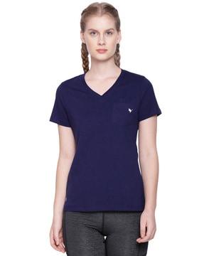 women regular fit v-neck t-shirt