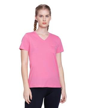 women regular fit v-neck t-shirt