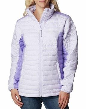 women regular fit zip-front bomber jacket