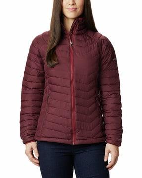 women regular fit zip-front bomber jacket