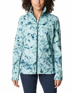 women regular fit zip-front jacket