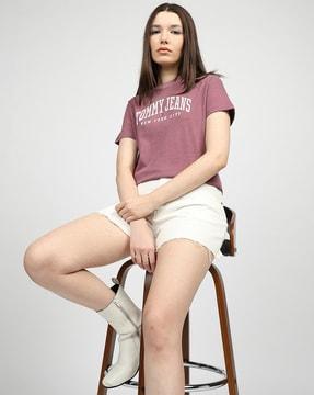 women regular varsity t-shirt