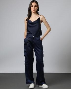 women relaxed fit cargo pants