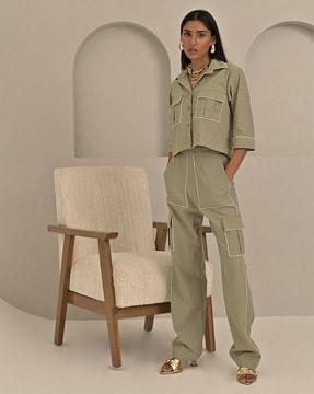 women relaxed fit cargo pants