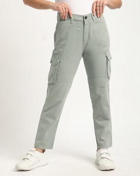 women relaxed fit cargo trousers