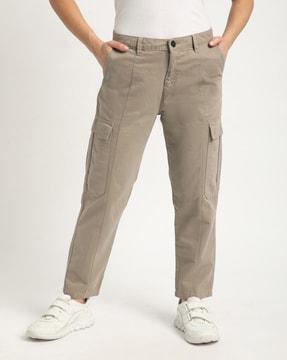 women relaxed fit cargo trousers